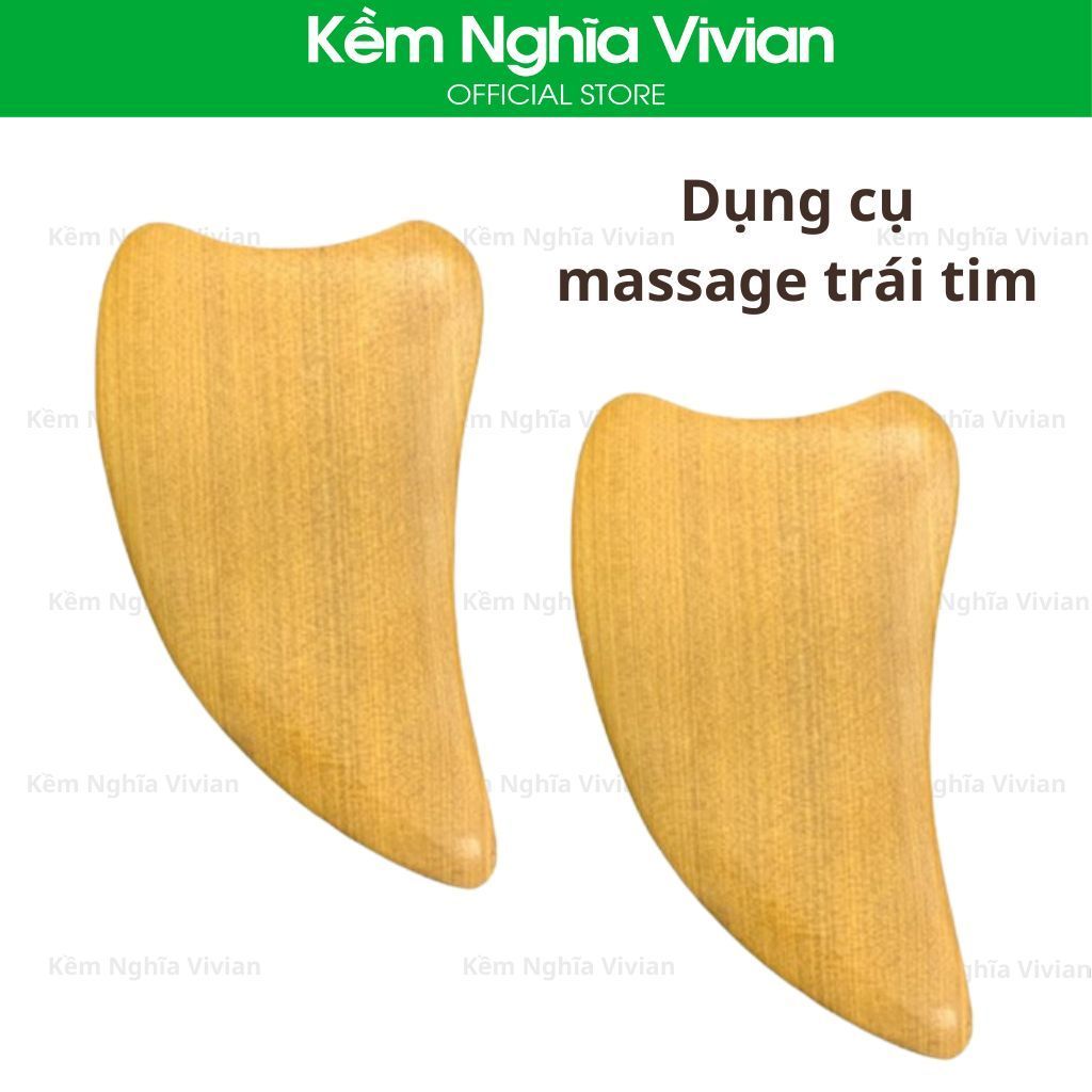  Dùng Cụ Massage Trái Tim -  Gỗ, Đá 