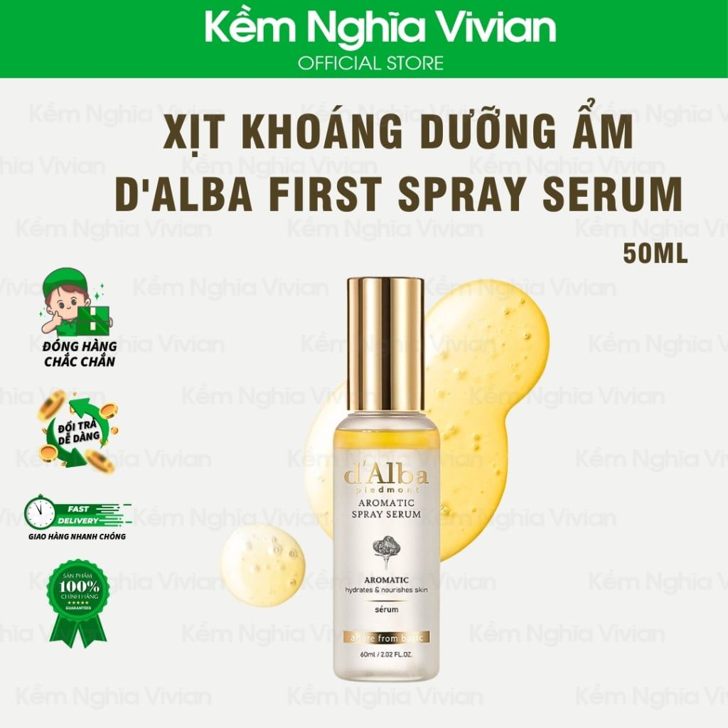  Xịt khoáng dưỡng ẩm căng bóng da d'Alba First Spray Serum 50ml 