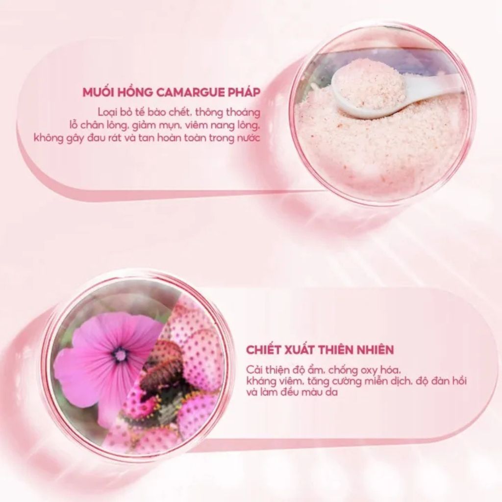  Tẩy Tế Bào Chết Body Muối Hồng RMON 200g/400g 