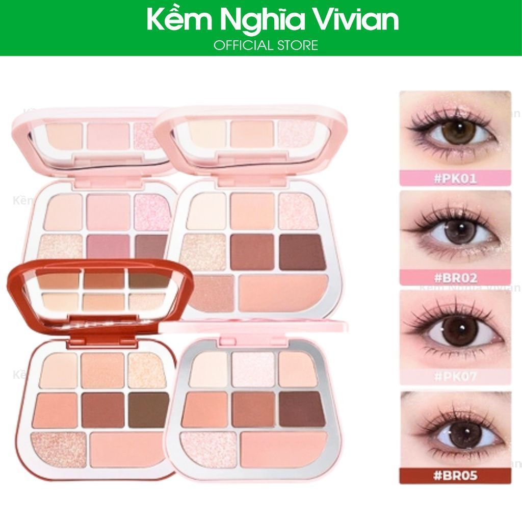  Màu mắt 8 ô Focallure 8 Pan Pressed Powder Palette 