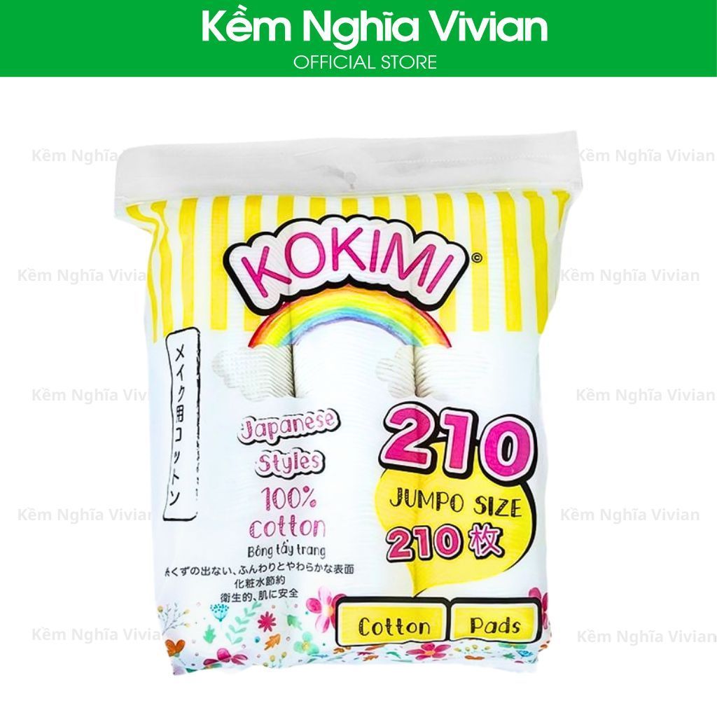 Bông tẩy trang Kokimi 155, 210, 240 miếng 