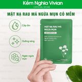  Mặt nạ Rau Má ngừa mụn Cỏ Mềm (MP9584) 
