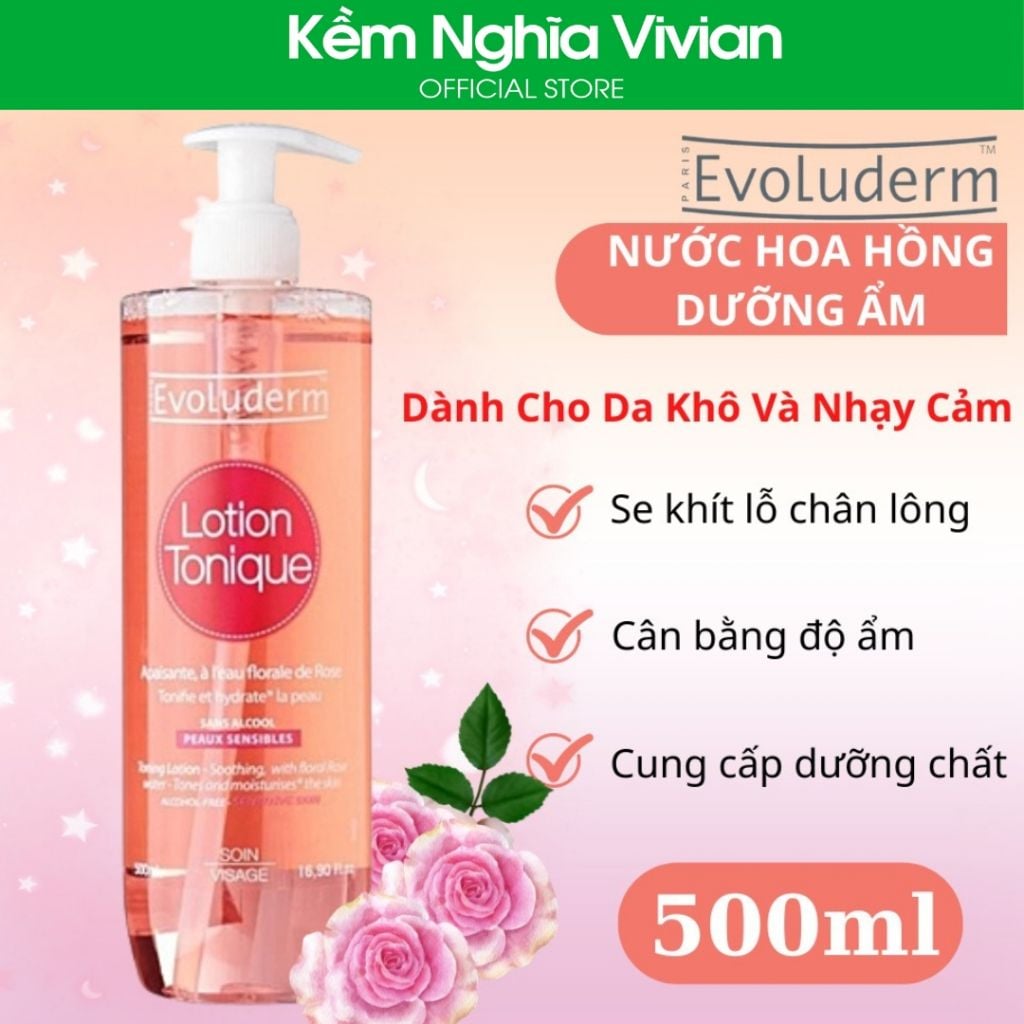  Nước hoa hồng Evoderm 500ml (MP5063) 