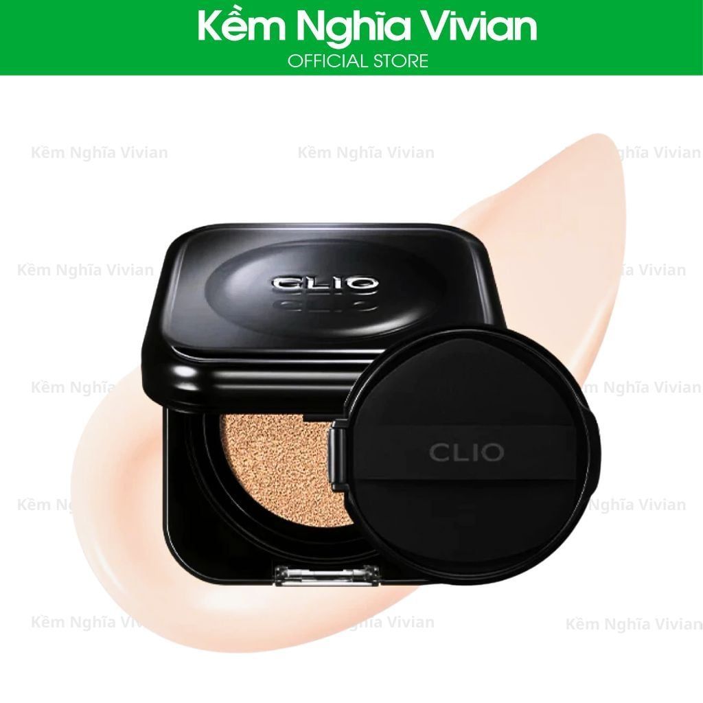  Phấn nước Clio Kill Cover Founwear Cushion (vỏ đen mới) 