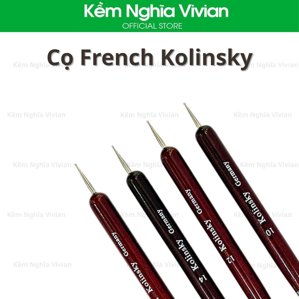  Cọ French Kolinsky - 10, 12, 14 