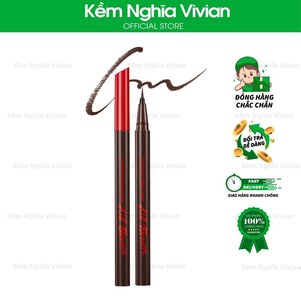  Bút Kẻ Mắt Clio Superproof Brush Liner 
