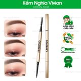 Chì Kẻ Mày COLORKEY Thiết Kế Hai Đầu Tiện Dụng, Thích Hợp Vẽ Chân Mày Điêu Khắc 0.7g 