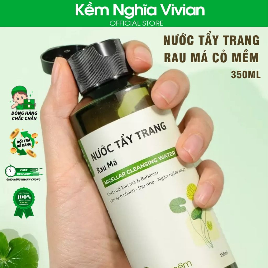  Nước tẩy trang Rau má Cỏ Mềm 350ml 