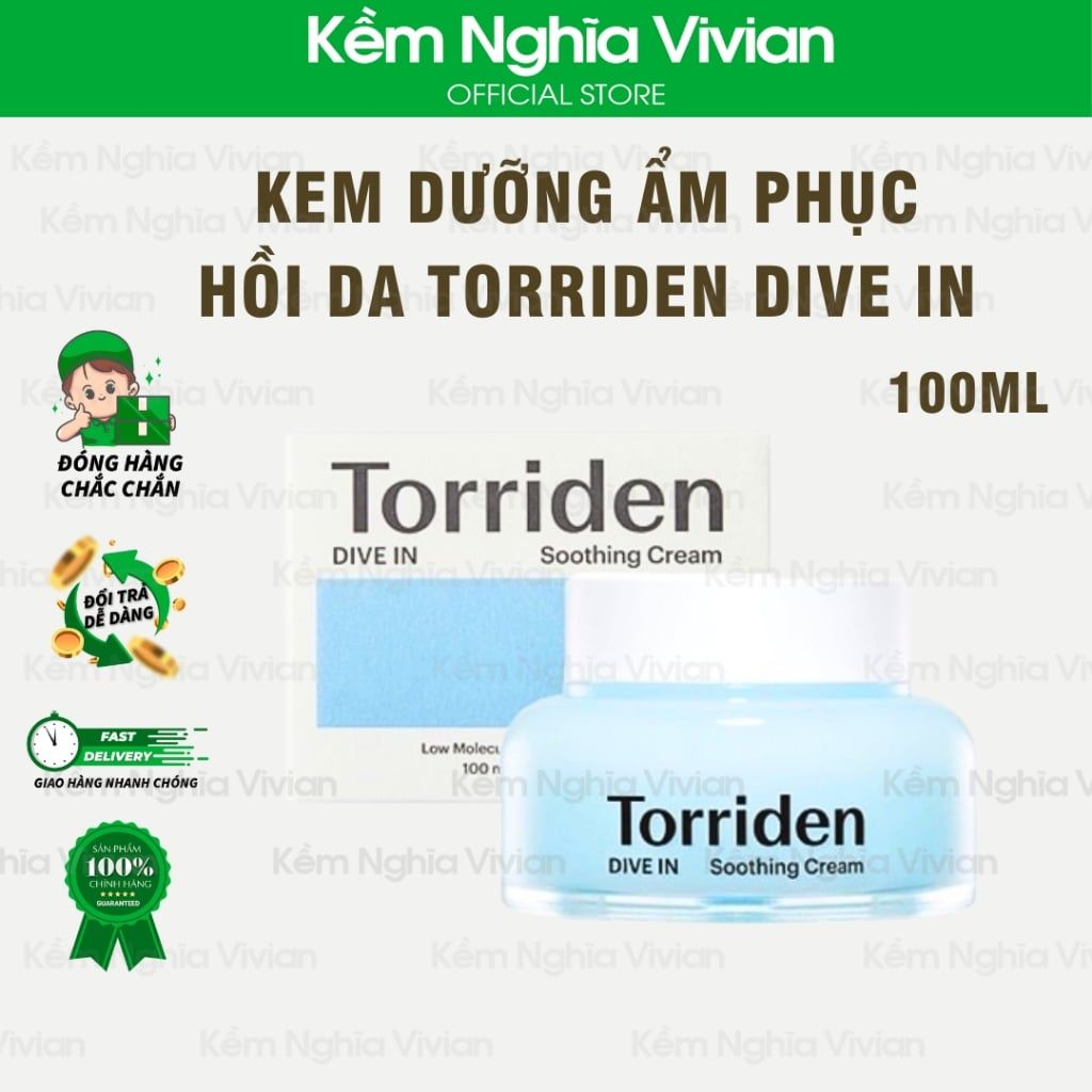  Kem dưỡng ẩm, dịu da căng mịn Torriden Dive In 100ml (MP9650) 