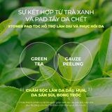  Toner Pad Trà Xanh Làm Dịu và Phục Hồi Da Dầu Mụn Neogen Dermalogy 