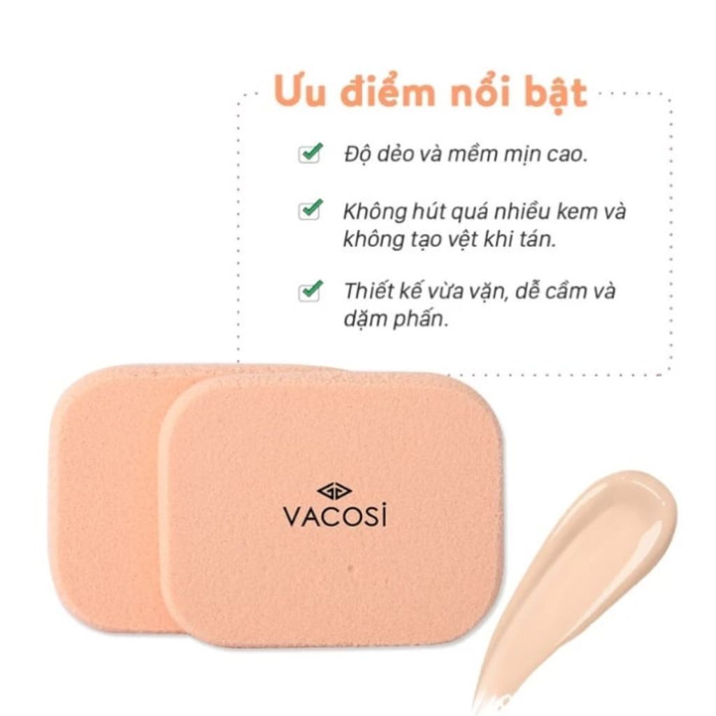  Bông phấn Vacosi BP03, BP04 