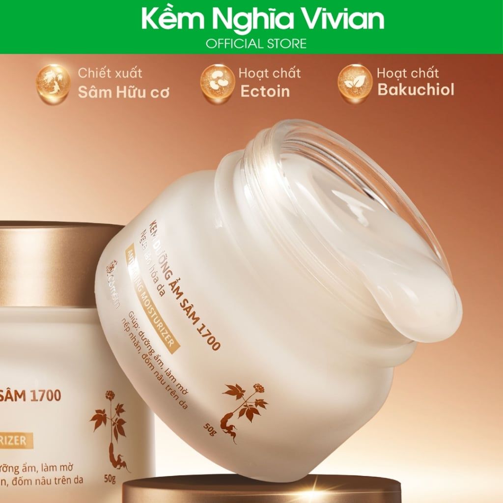  Kem dưỡng ẩm Sâm 1700 ngừa lão hóa Cỏ Mềm 50g 