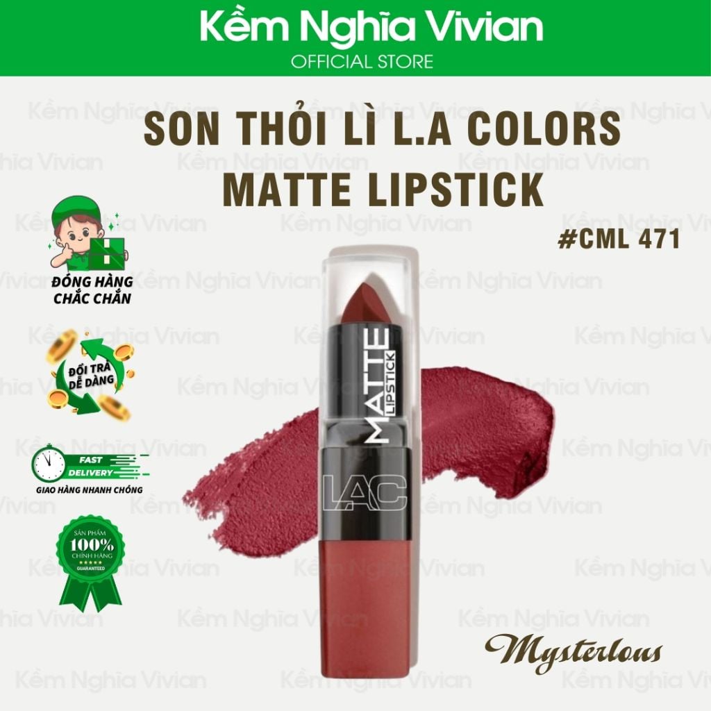  Son thỏi lì L.A Colors Matte Lipstick 