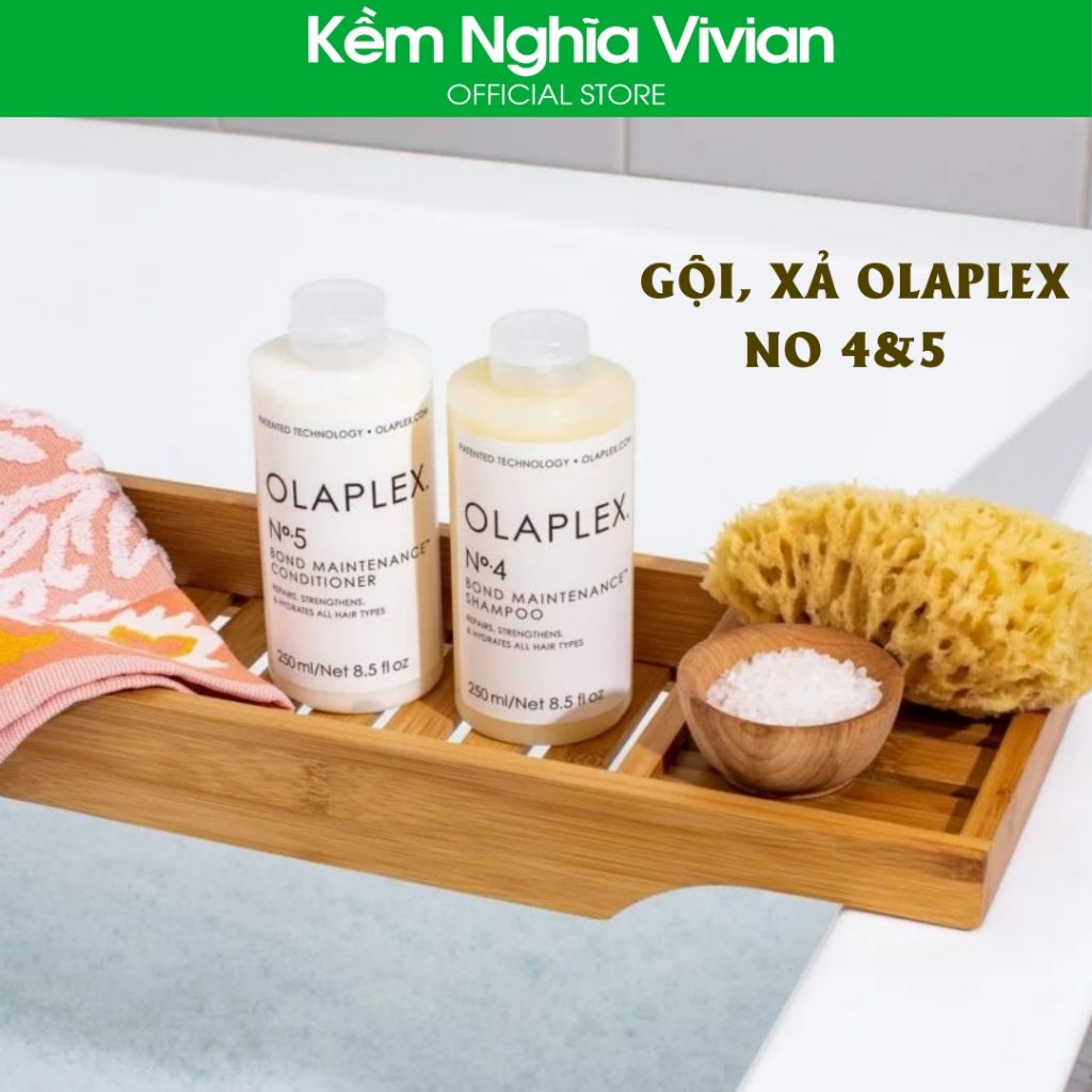  Dầu gội, xả Olaplex No 4&5 phục hồi tóc hư tổn 250ml (MP8915) 