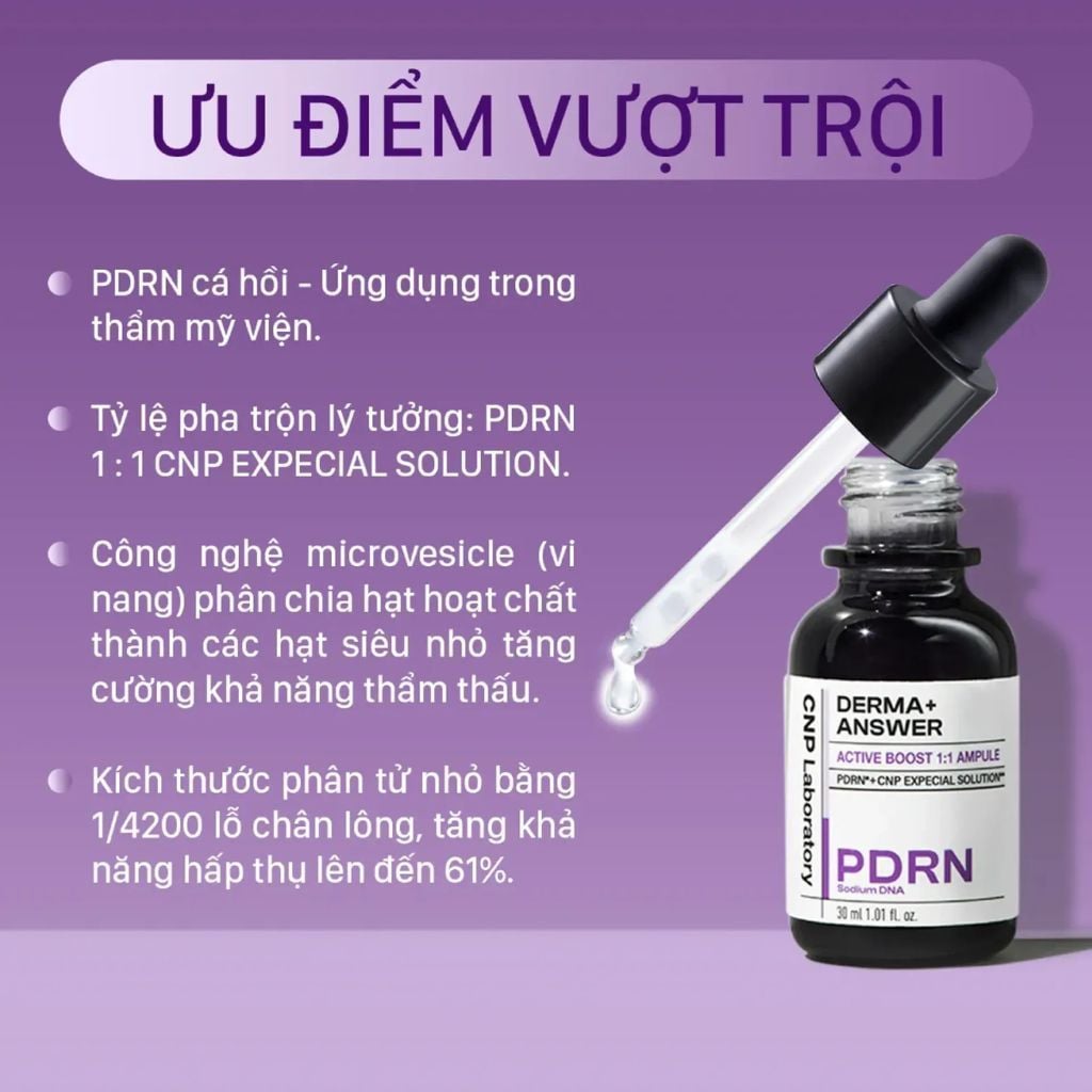  Tinh Chất PDRN Căng Bóng Sáng Da, Hỗ Trợ Tái Sinh CNP 30ml 