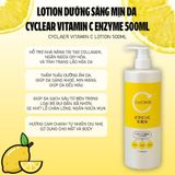  Bộ đôi sữa tắm - lotion dưỡng sáng mịn da Cyclear Vitamin C Enzyme 500ml 