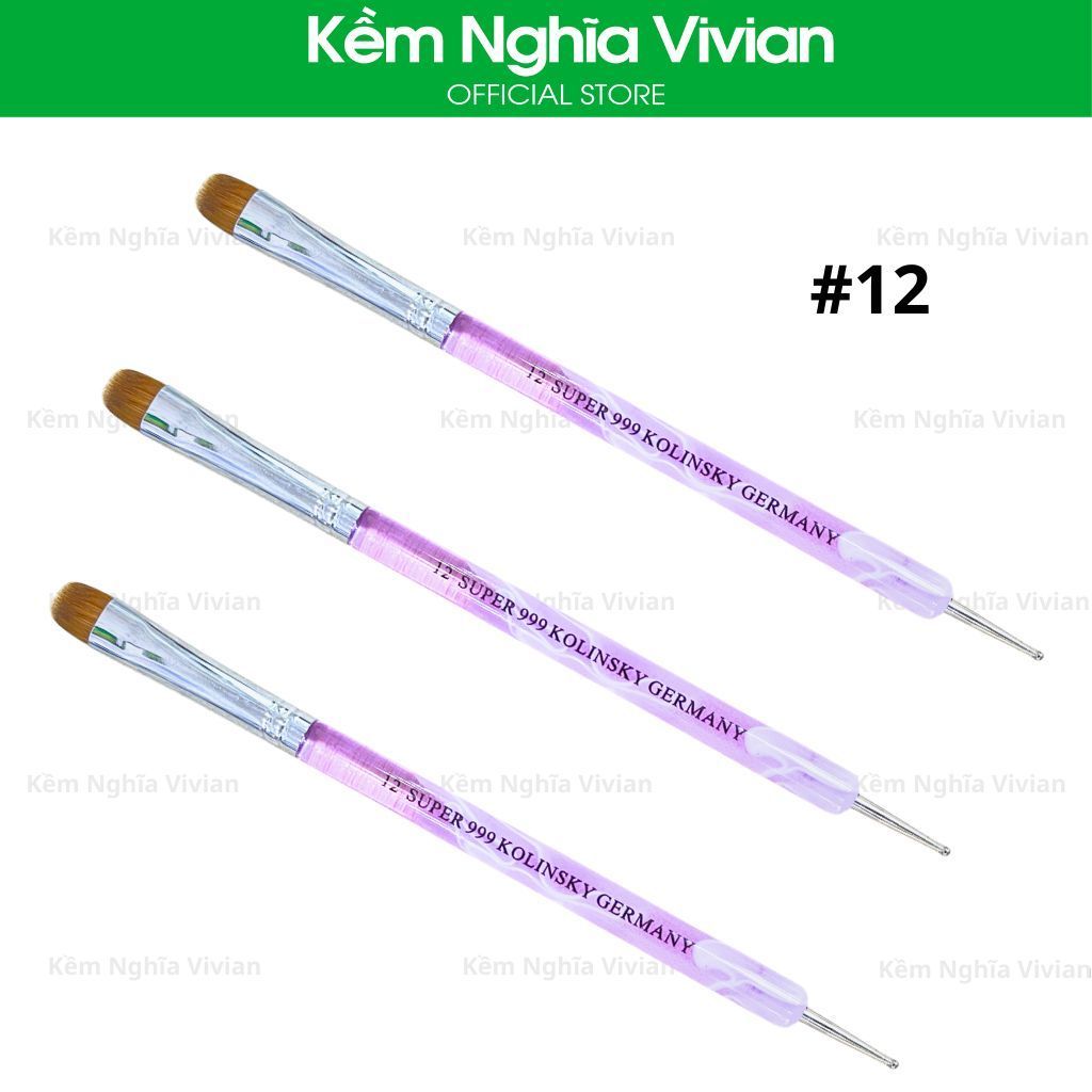  Cọ french nail 2 đầu 999 (8, 10, 12, 14) 