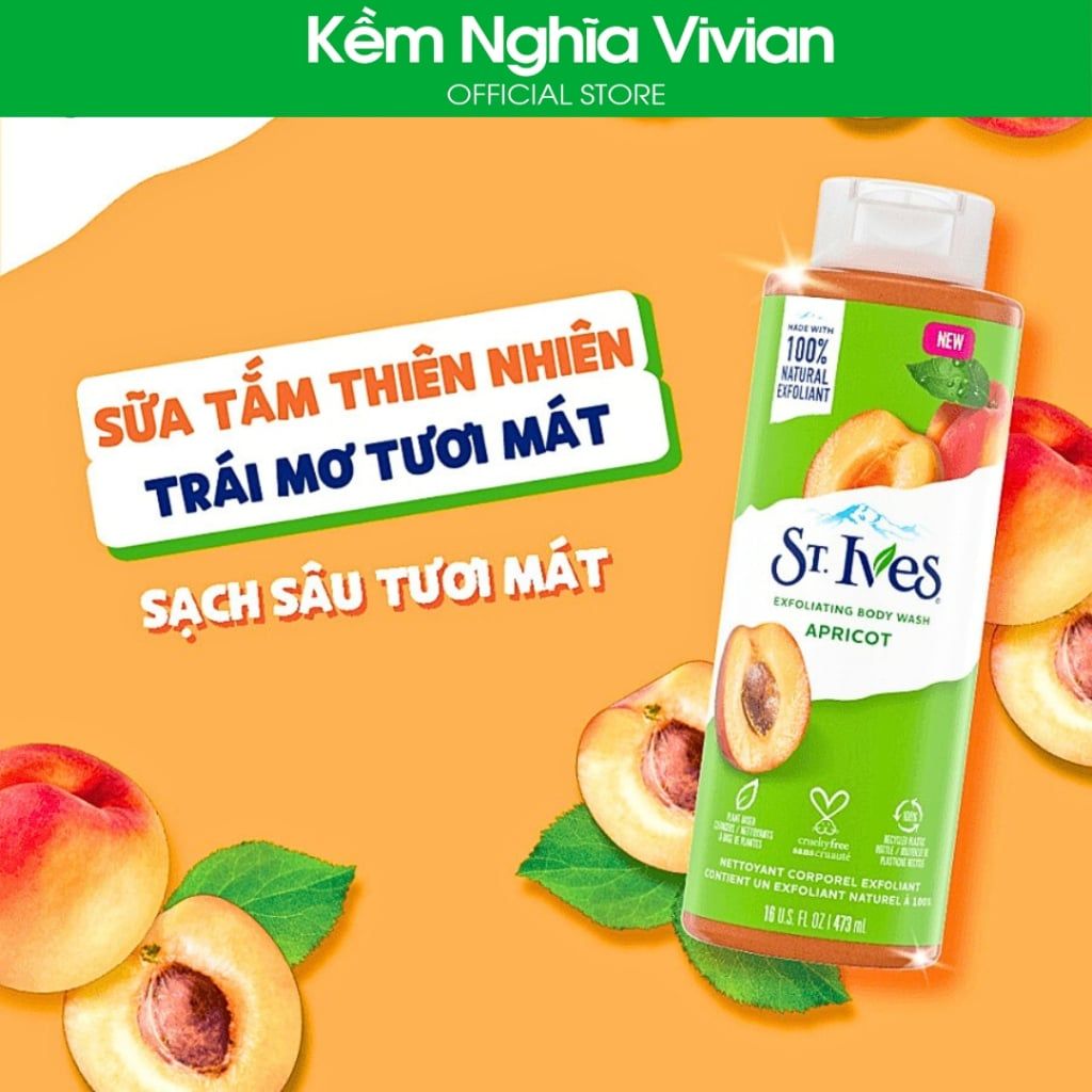  Sữa tắm St.ives hương mơ 473ml (MP4794) 