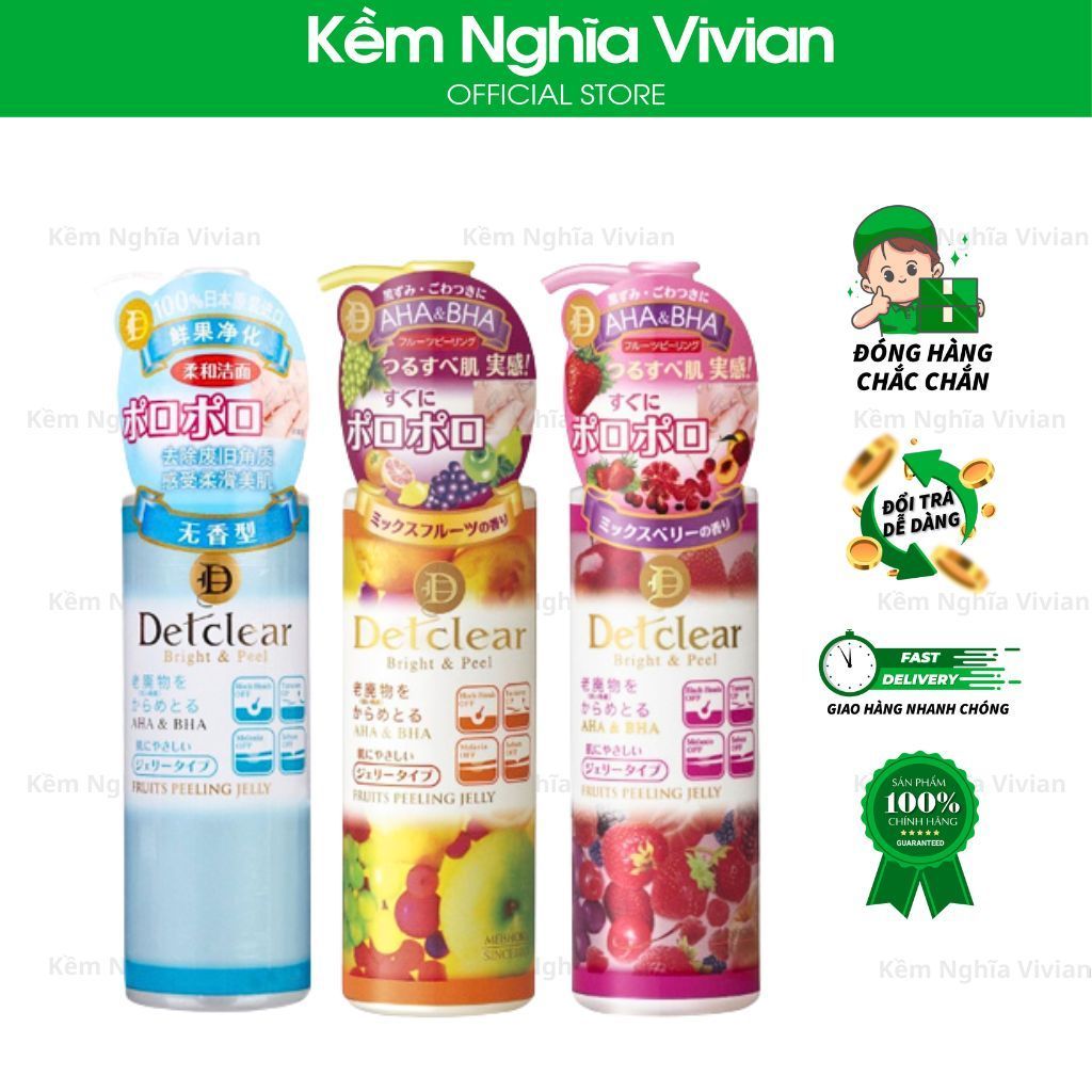  Gel tẩy tế bào chết Meishoku Detclear Hương trái Cây 180ml 