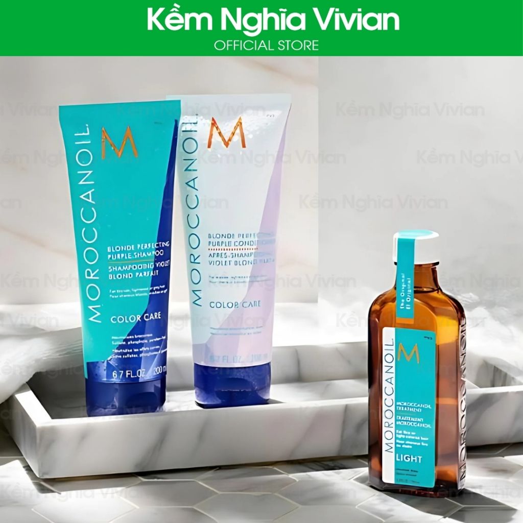  Dầu gội tím khử vàng Moroccanoil Blonde Perfecting Purple 200ml (MP9466) 