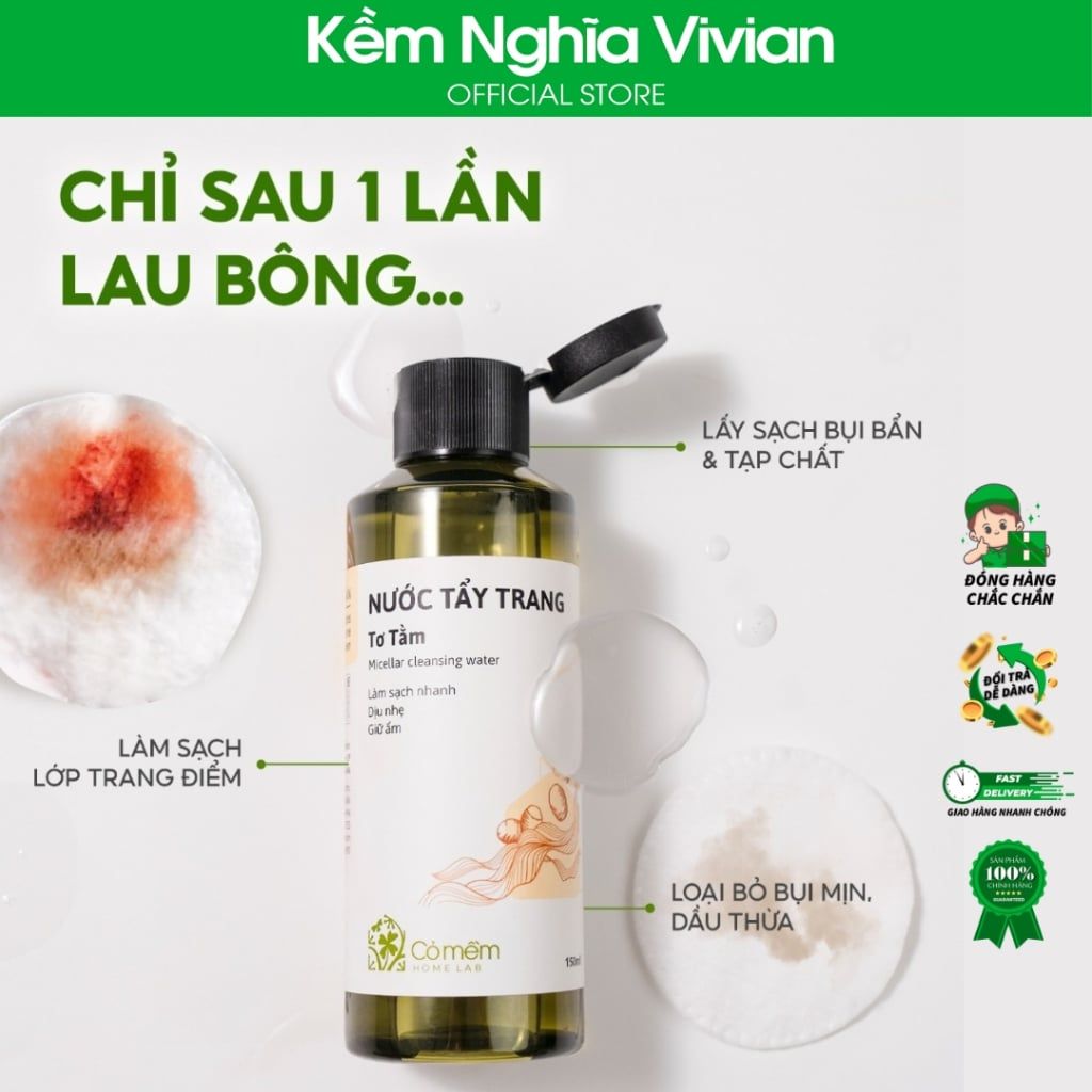  Nước tẩy trang Tơ Tằm Cỏ Mềm 