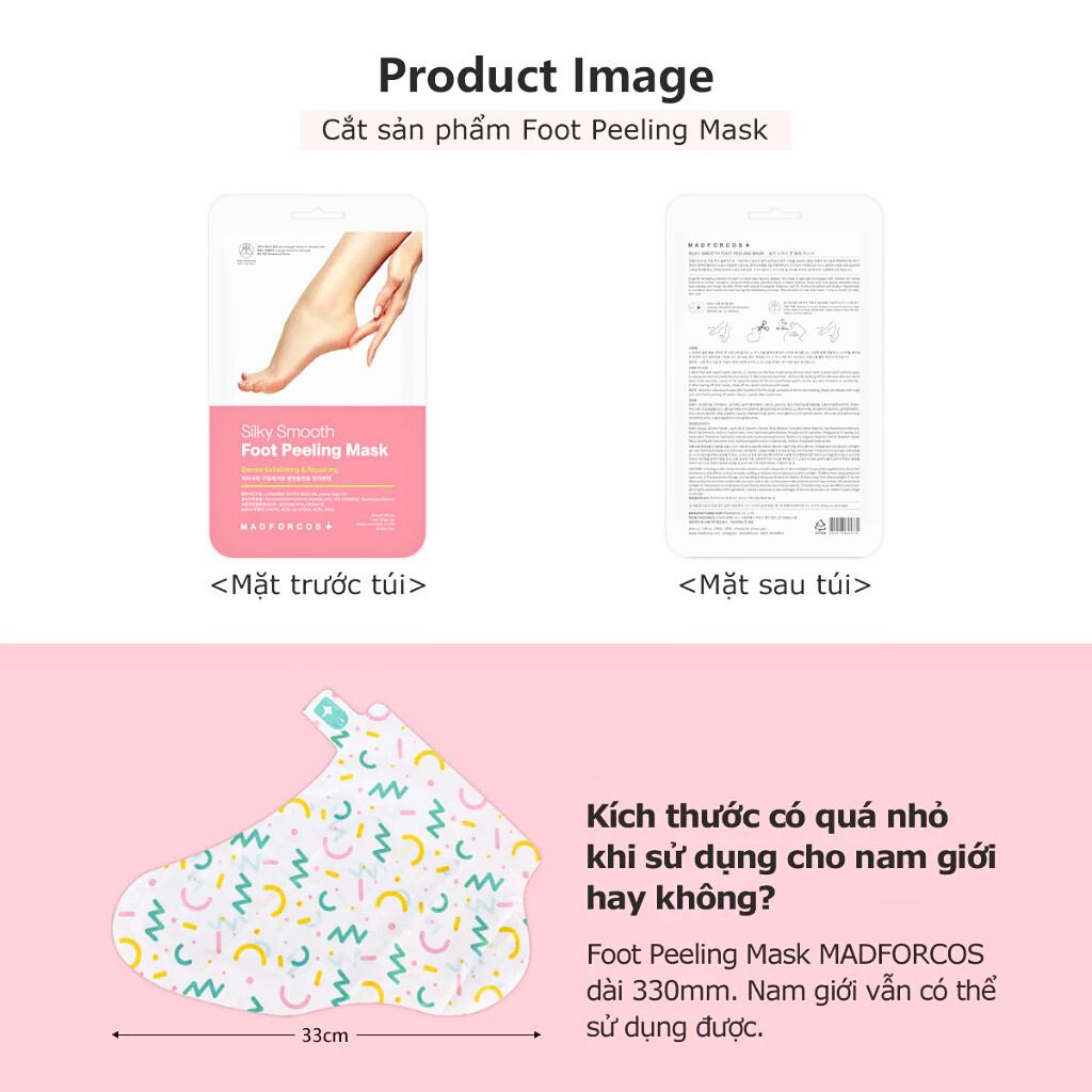  Nạ Dưỡng Ẩm Da Chân Madforcos Silky Coconut Oil - Silky Smooth 