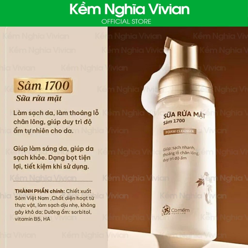 Sữa rửa mặt Sâm 1700 Cỏ Mềm 150ml (MP9572) 