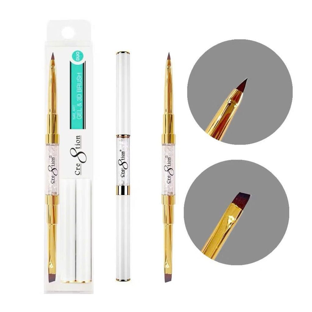  Cọ Nail Art 2 Đầu Cre8tion 