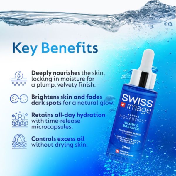  Serum dưỡng âm chuyên sâu & sáng da Swiss Image 30ml 