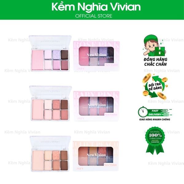  Bảng phấn má và mắt 7 ô Jary 