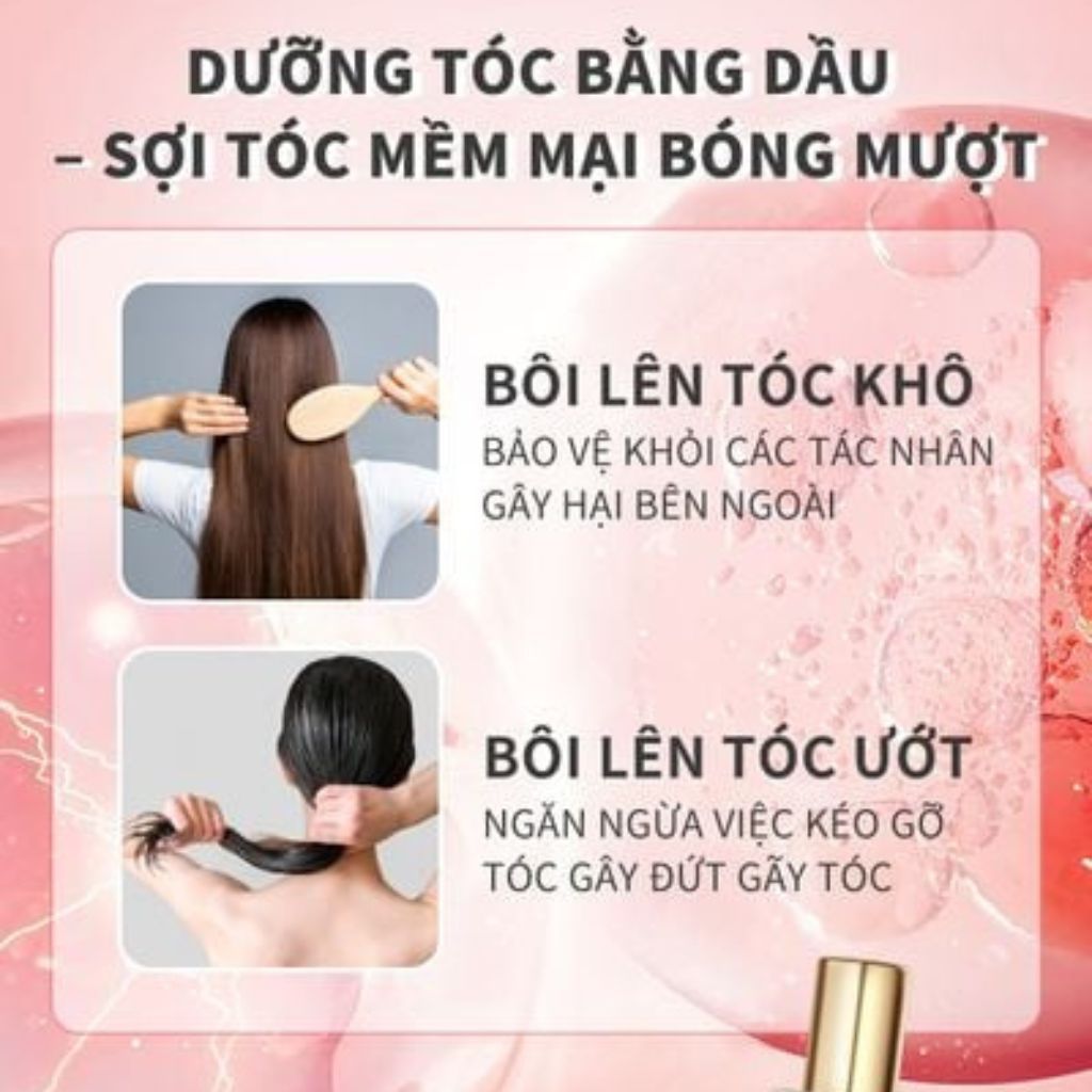  Dầu Dưỡng Tóc Hoa Hồng Hương Nước Hoa Weilaiya 40ml 