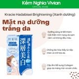  Mặt nạ dưỡng trắng da - giảm mụn Kracie Hadabisei Brightening (Xanh dương, Xanh lá) 
