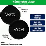  Bông Cushion Vacosi đen tròn PU06-01, PU06-02 