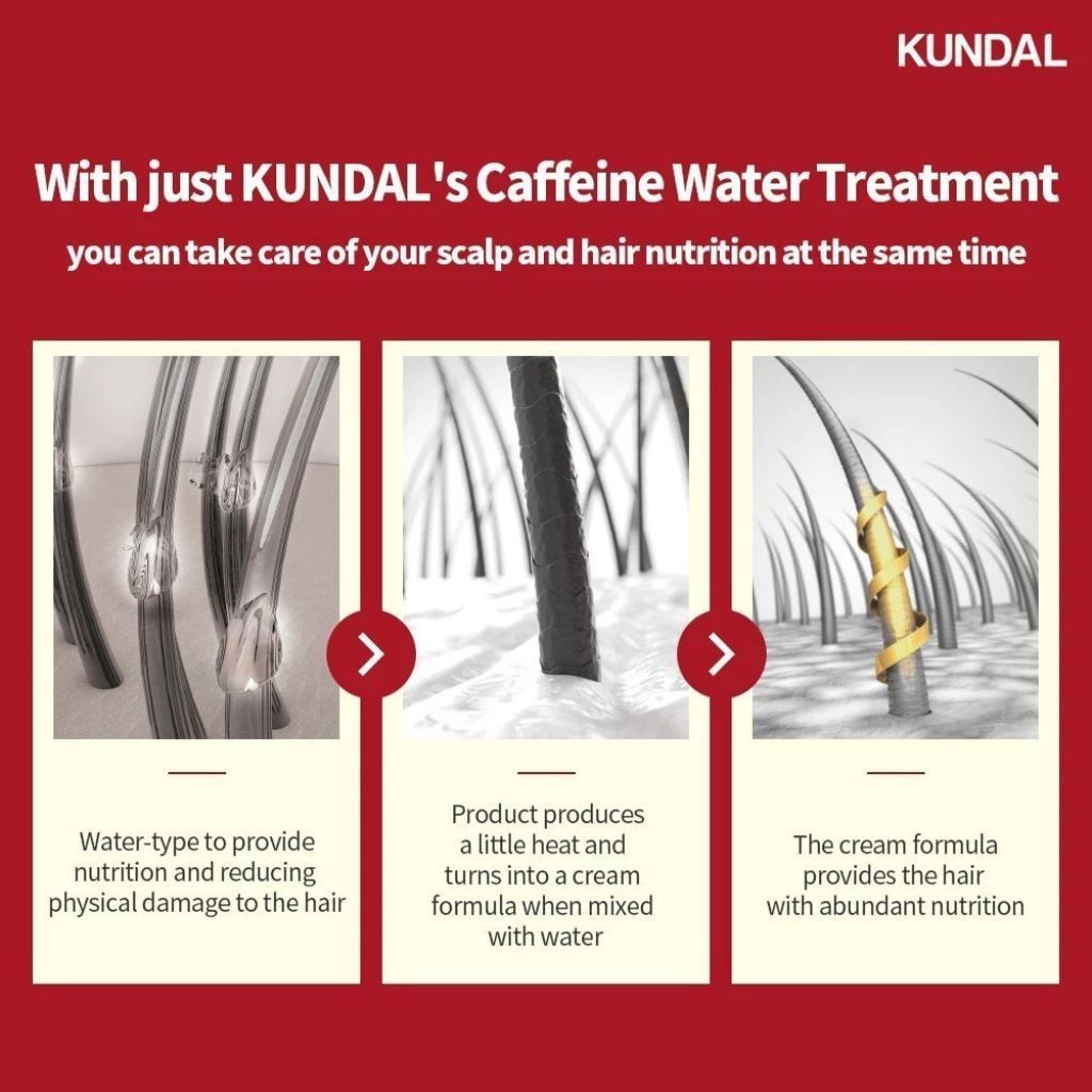  Dầu gội ngăn ngừa rụng tóc Kundal Caffeine 500ml 