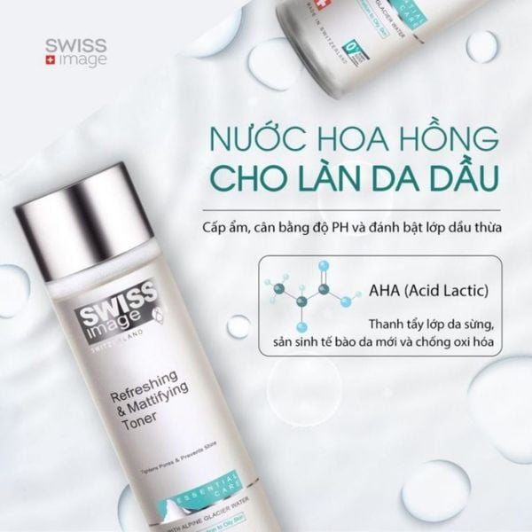  Nước cân bằng dành cho da mụn Swiss Image 200ml 