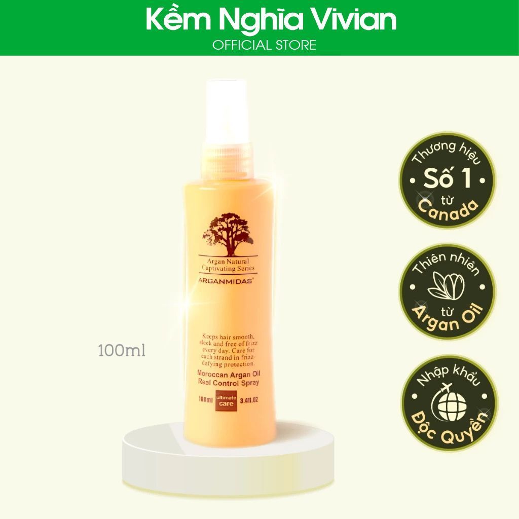  Xịt dưỡng gỡ rối, phục hồi hư tổn Arganmidas Real Control 100ml 