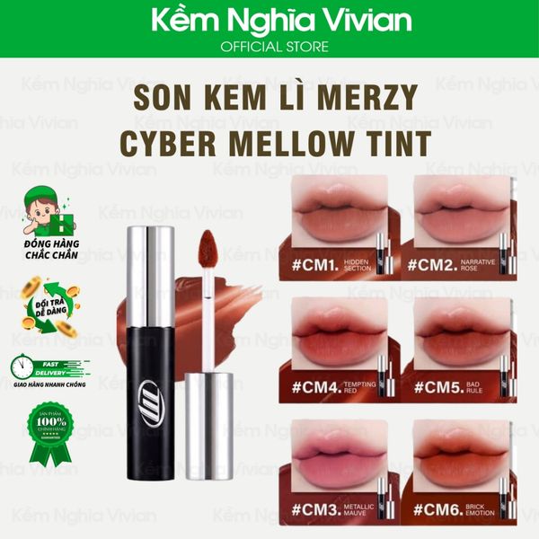  Son Kem Lì Merzy Cyber Mellow Tint (CM1 - CM6) 