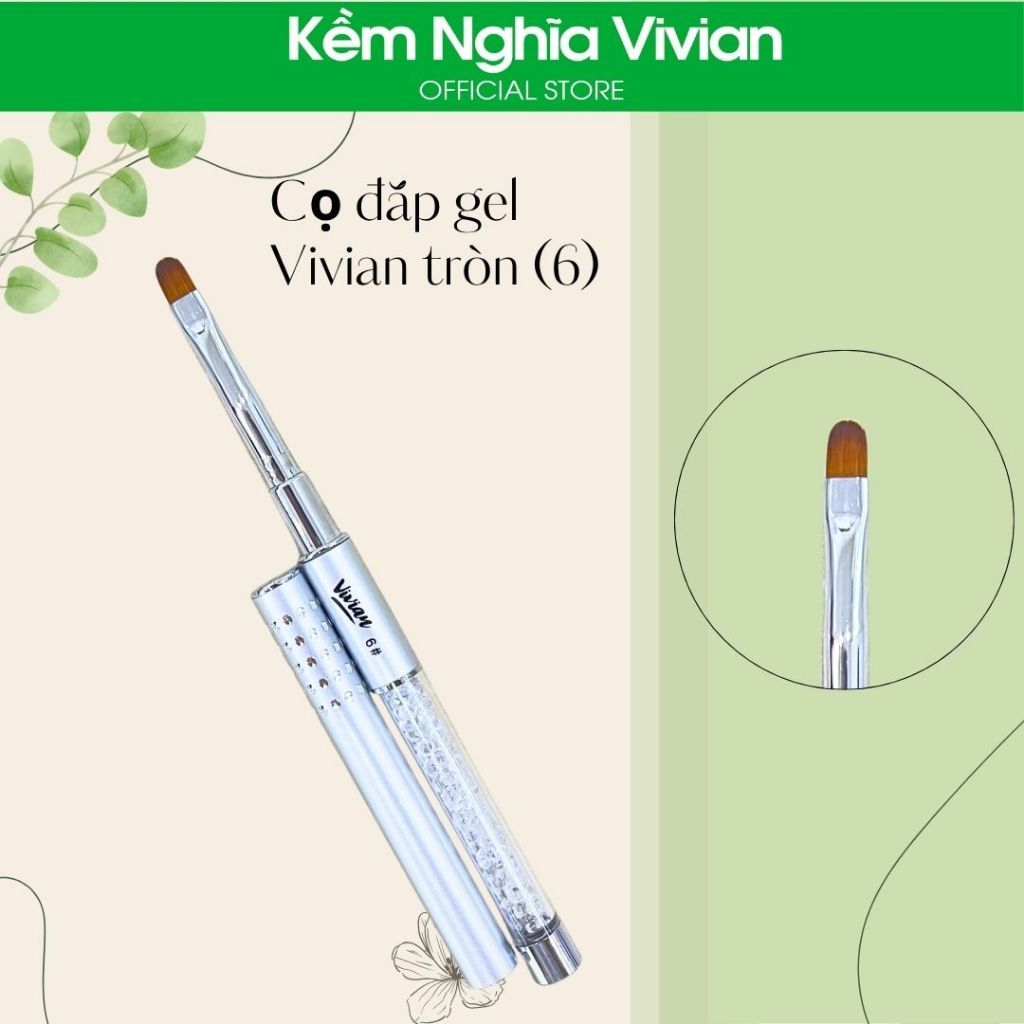  Cọ đắp gel Vivian tròn số (4, 6, 8) 
