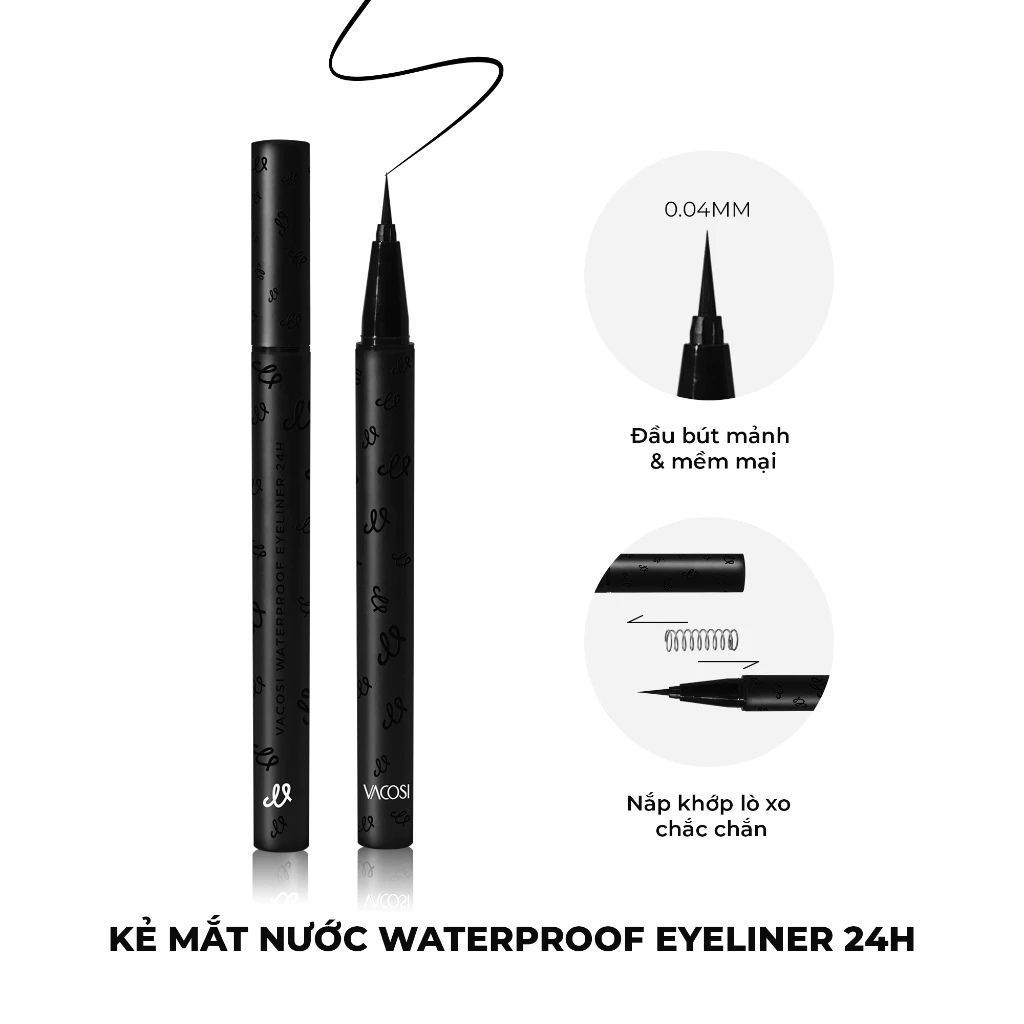  Bút kẻ mắt nước Vacosi 24h VM29 (bản mới) 
