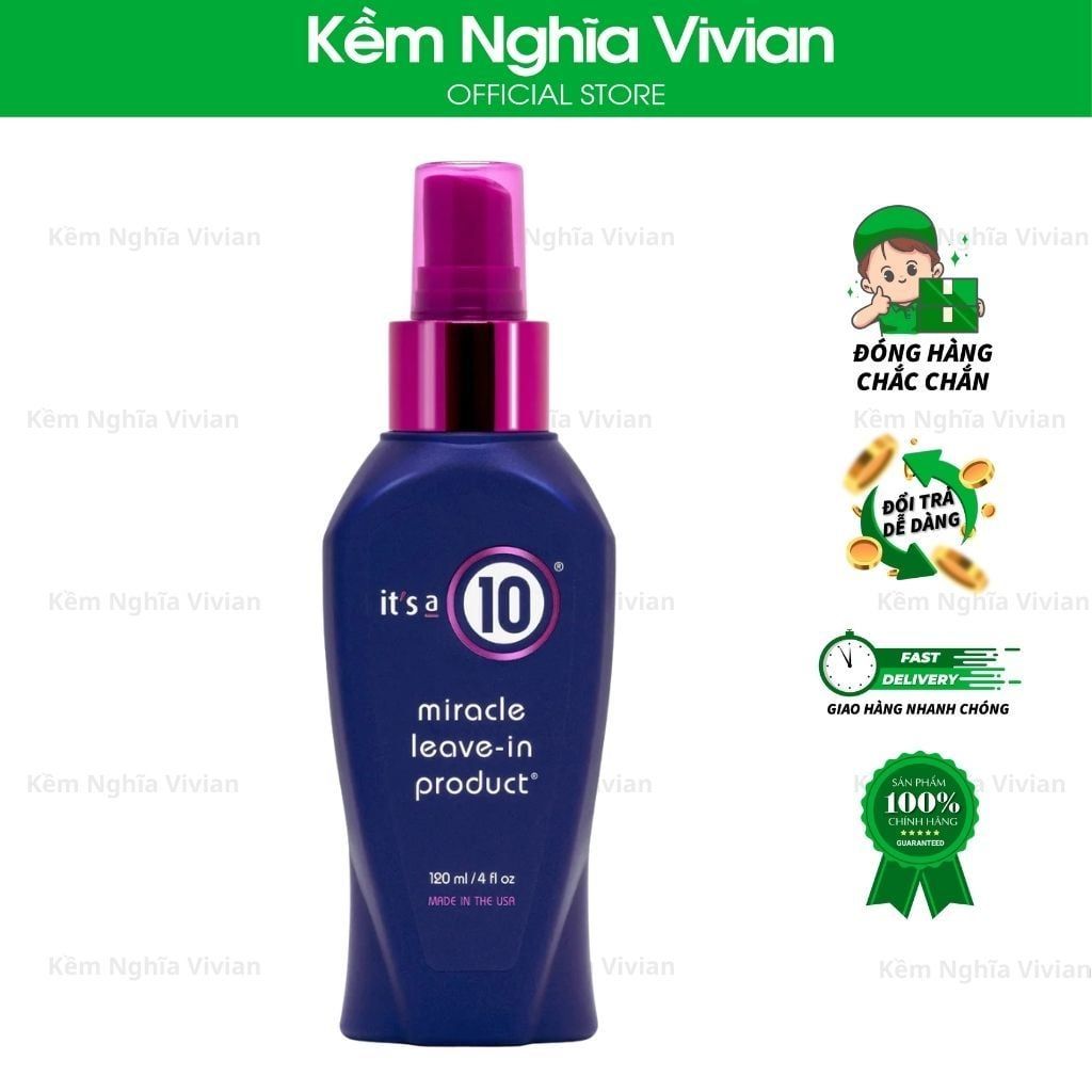  Xịt Dưỡng Tóc It’s A 10 Miracle Leave-In 120ml 