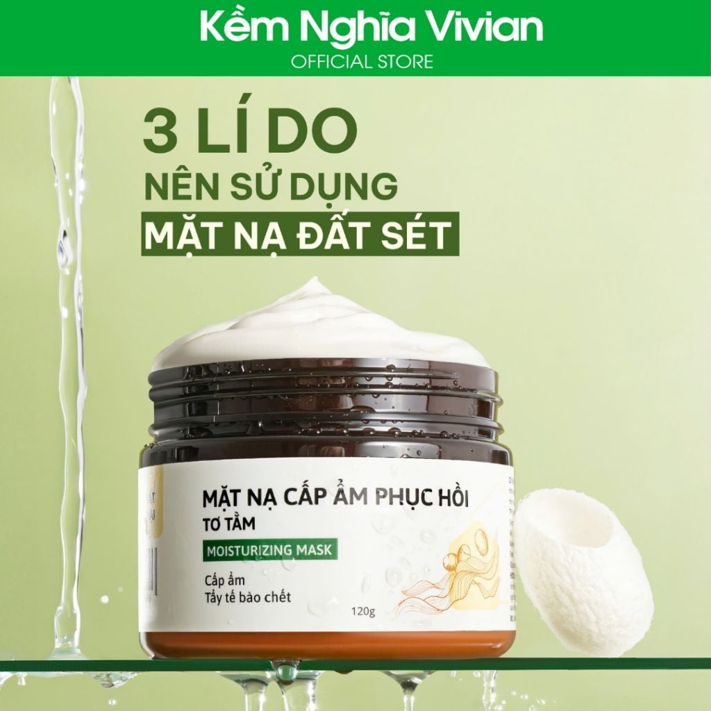  Mặt nạ cấp ẩm phục hồi Tơ Tằm Cỏ Mềm 120g 