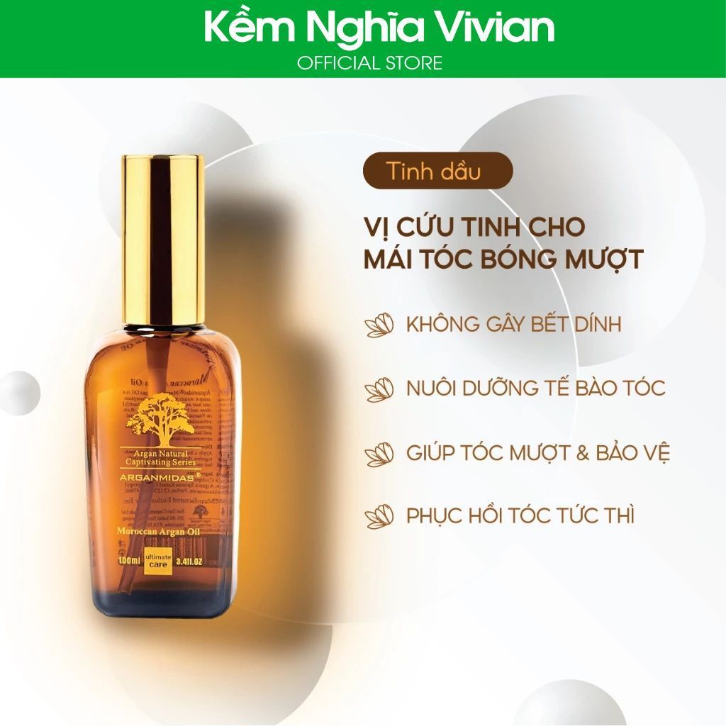  Tinh dầu dưỡng phục hồi tóc chuyên sâu Arganmidas Argan Oil 50ml - 100ml 