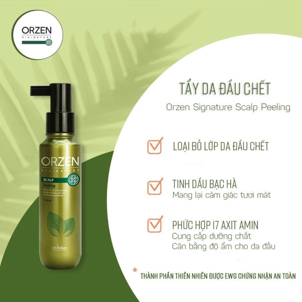  Tẩy tế bào chết cho da đầu Obsidian Orzen 120ml 