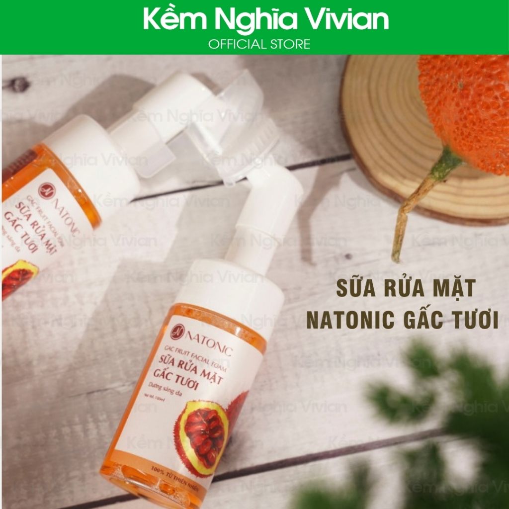  Sữa rửa mặt Gấc tươi Natonic 100ml 