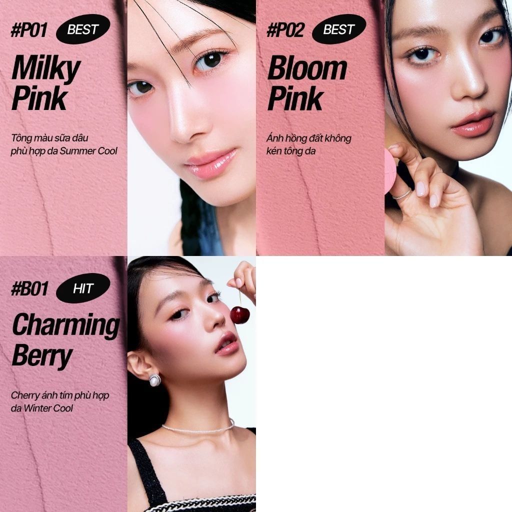  Má Hồng Tfit Fluffy Velvet Cushion Blush 