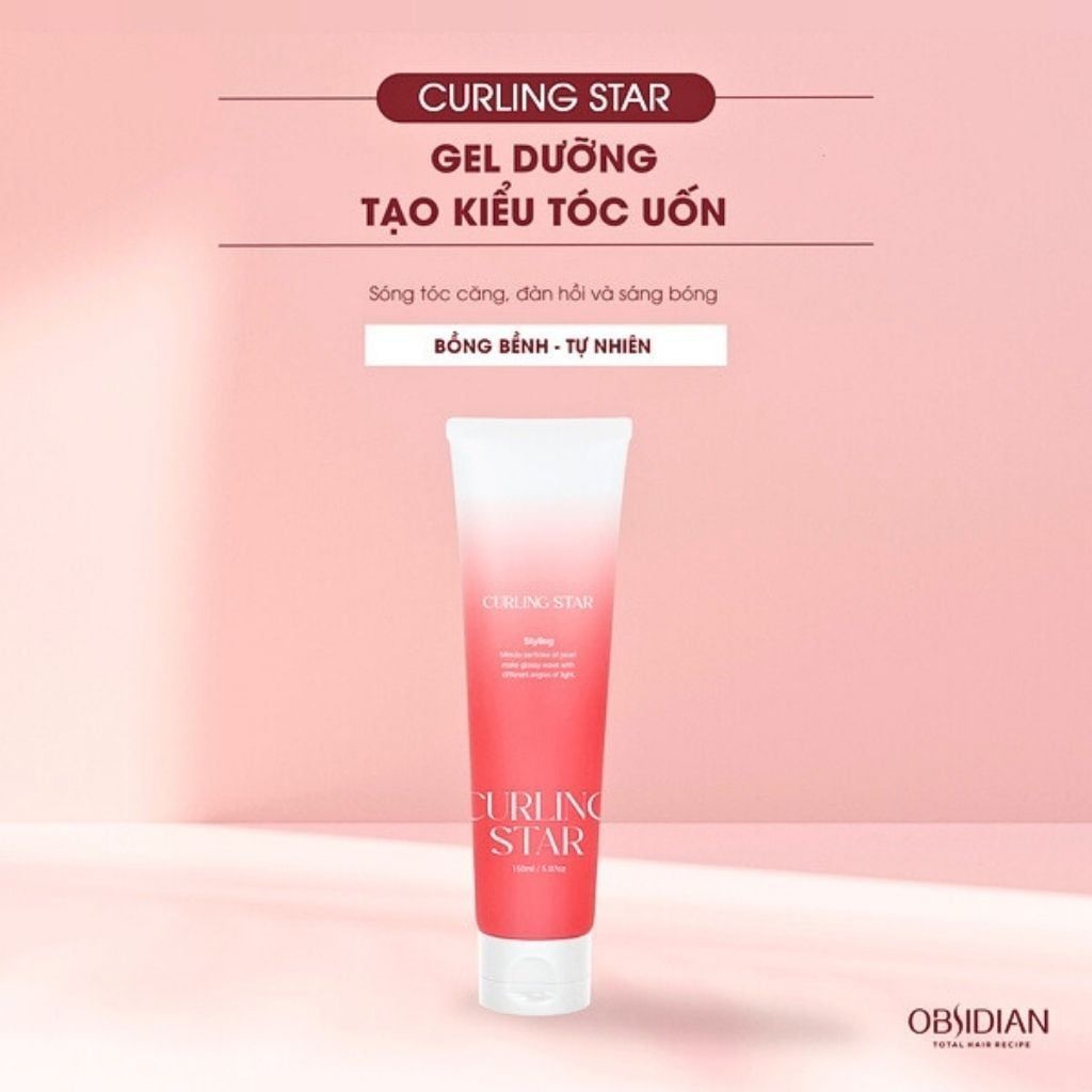  Gel Dưỡng Tạo Kiểu Tóc Uốn Xoăn Obsidian Curling Star 150ml 