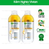  Nước làm sạch và tẩy trang cho da khô & trang điểm Garnier Micellar Water 400ml 