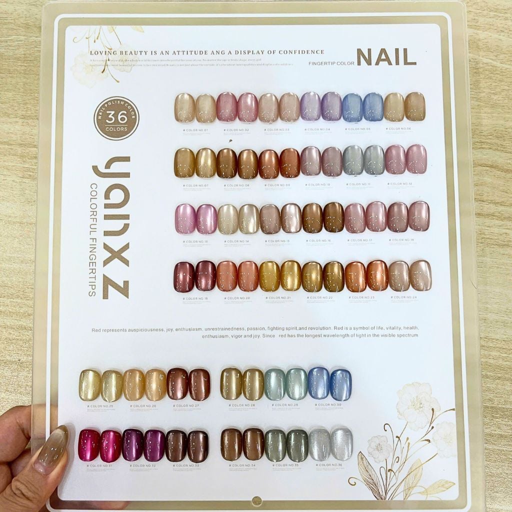  Set Gel Mắt Mèo Ánh Nước Nâu Yans (36 chai) 