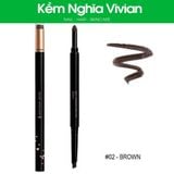  Vacosi 3 in 1 Eyebrow Pencil (chì kẻ mày 3 đầu) 