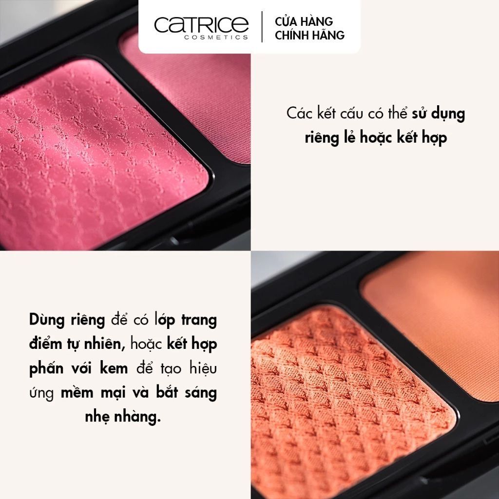  Má hồng 2 ô dạng kem và phấn Catrice Blush Affair 